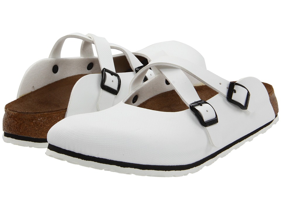 Birkenstock Womens White Ivory Dorian Clogs Sandals Shoes Sz 39 8 ...