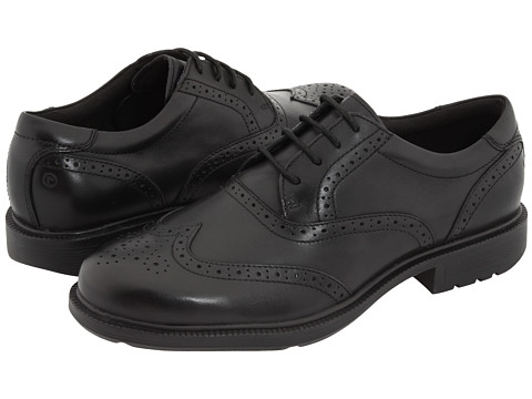 Rockport Style Wise Wooster Black Full-Grain Leather