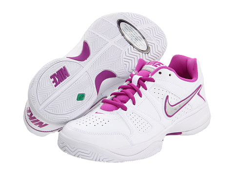 Nike - City Court VII (White/Cool Grey/Metallic Silver) - Footwear