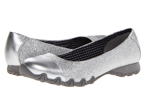 SKECHERS Bikers - Relaxed Fit - Glitzy Sparkle Silver
