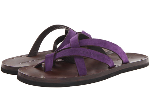 Dsquared2 Jesus On The Beach Suede Toe Ring Sandal Viola | Shipped ...