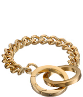 LAUREN by Ralph Lauren  Bar Harbor 8 Curb Chain w/ Large Spring Ring Closure Bracelet \