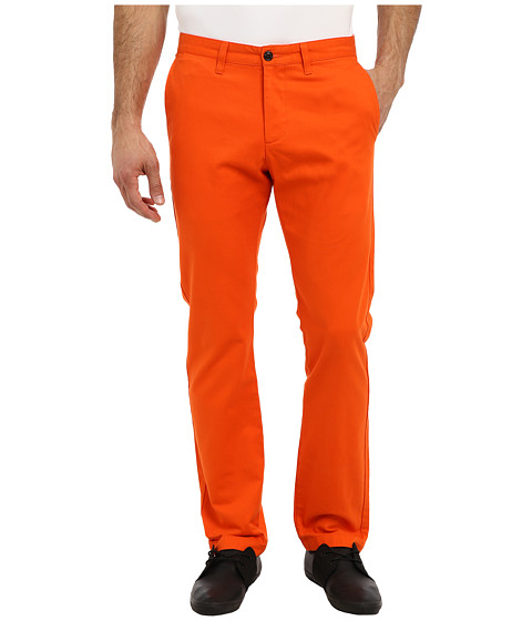 Dockers Men's Game Day Alpha Khaki Slim Tape Red Flat Front Pant Clemson - Team Color