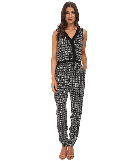 Adrianna Papell Cross-Over Jumpsuit w/ Solid 