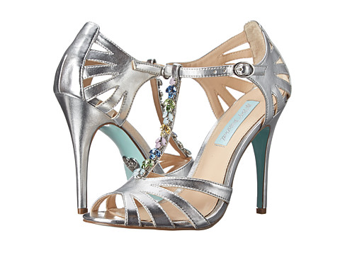 Blue by Betsey Johnson Song Silver Metallic - Zappos Free Shipping ...