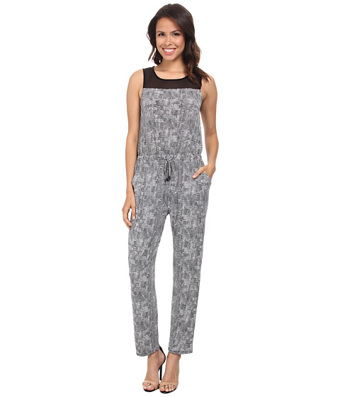 Vince Camuto Sleeveless Scale Imprint Jumpsuit 
