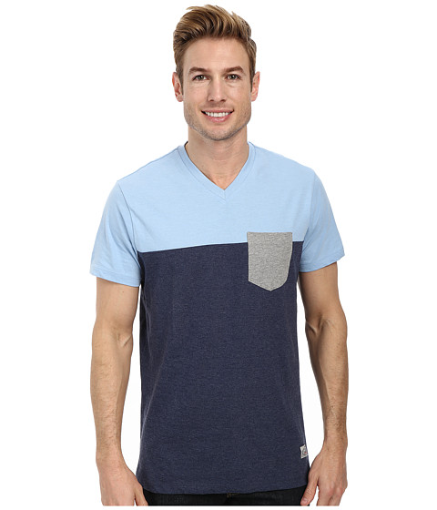 U.S. POLO ASSN. Three Color Blocked V-Neck T-Shirt 
