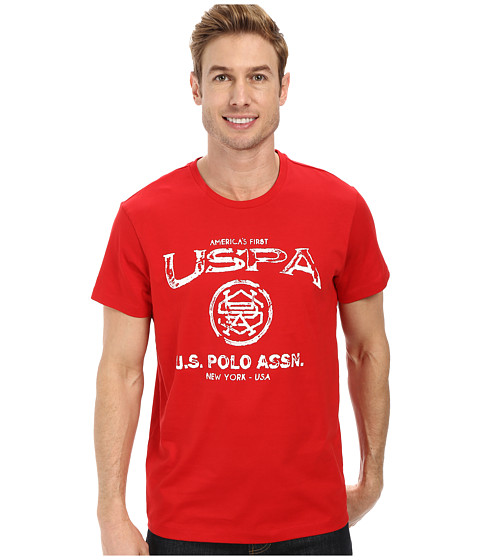 U.S. POLO ASSN. Crew Neck Uspa Graphic T-Shirt 