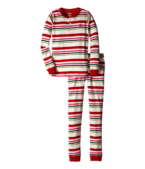 Hatley Kids Holiday Stripe Henley PJ Set (Toddler/Little Kids/Big Kids) 