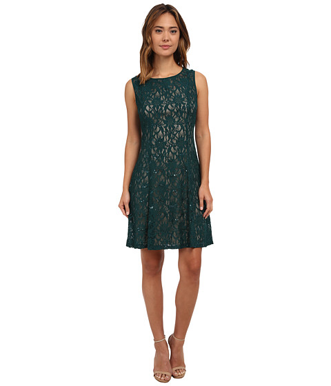 rsvp Radiant Fit and Flare Sequin Lace Dress 