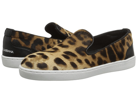 Dolce & Gabbana Kids Leopard Slip-On Sneaker (Little Kid) 