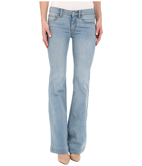 Free People Gummy Denim Clean Mid Rise Flare 