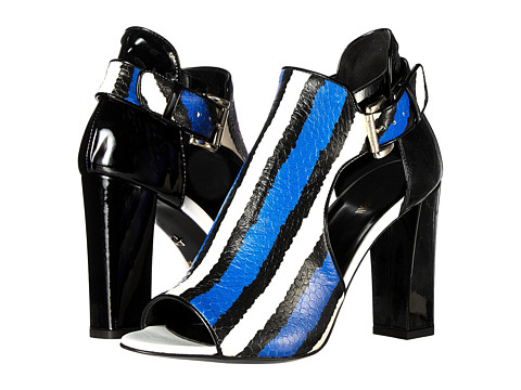 Just Cavalli Striped Printed Leather Patent Leather Leather Sole 