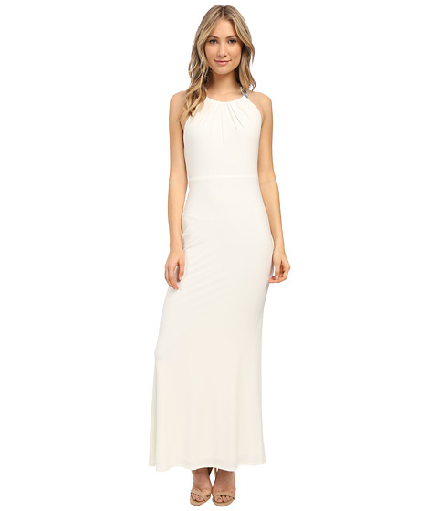 Laundry by Shelli Segal Jersey T-Back Beaded Gown 