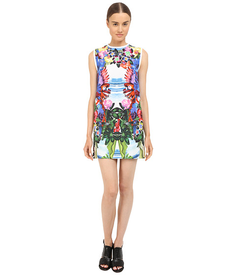 DSQUARED2 Printed Poplin/Exotic Jungle Dress 