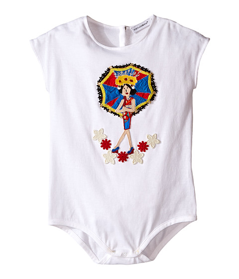 Dolce & Gabbana Kids Jersey Applique One Piece (Infant) 