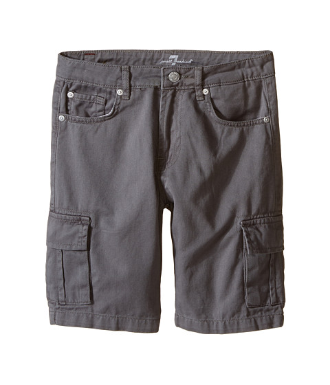 7 For All Mankind Kids Seven-Pocket Twill Cargo Shorts (Big Kids) 