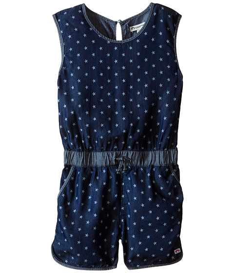Appaman Kids Soft Kennedy Chambray Romper with Bleached Star Design (Toddler/Little Kids/Big Kids) 