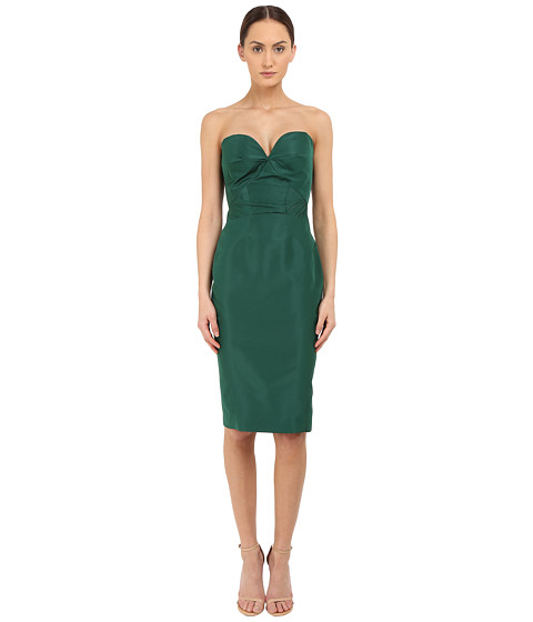 Zac Posen Strapless Fitted Cocktail Dress 