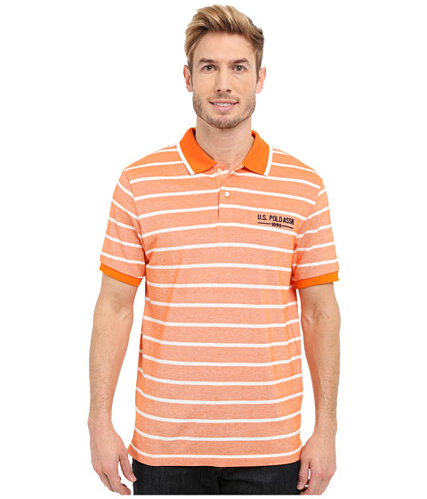 U.S. POLO ASSN. Embellished Pencil Stripe Polo Shirt 