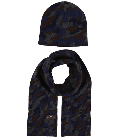 UGG Kids Camo Beanie and Scarf Boxed Set (Toddler/Little Kids) 