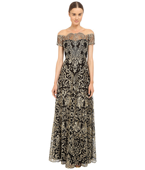 Marchesa Notte Fully Embroidered Gown 
