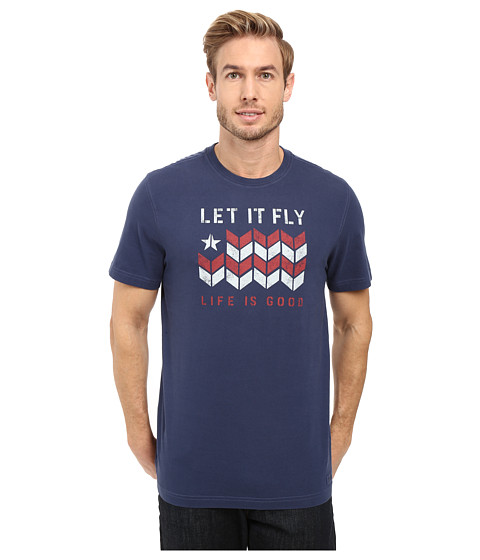 Life is good Let It Fly Flag Crusher Tee 