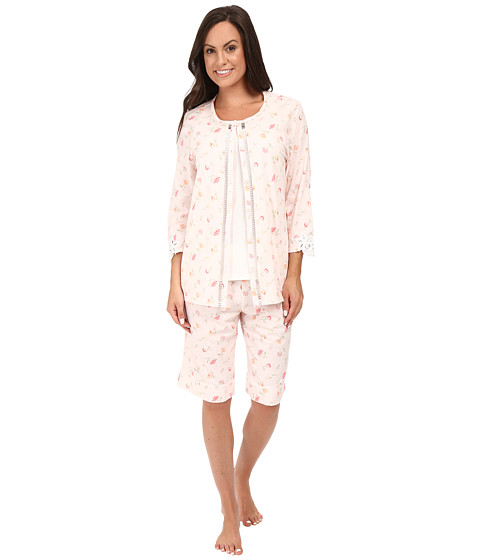 Carole Hochman Three-Piece Bermuda Pajama Set 
