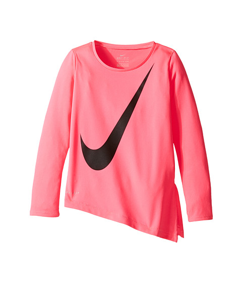 Nike Kids Dri-Fit Long Sleeve Side Slit Top (Toddler) 