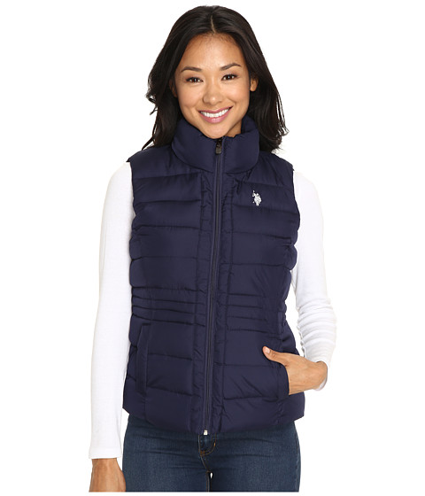 U.S. POLO ASSN. Quilted Vest with Sherpa Lining 