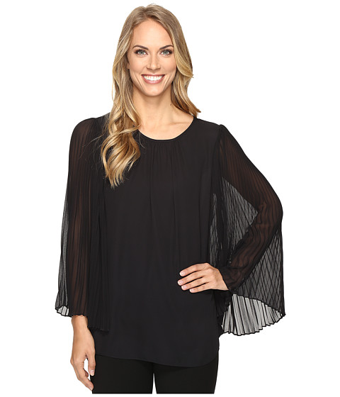 Vince Camuto Chiffon Pleated Sleeve Blouse 