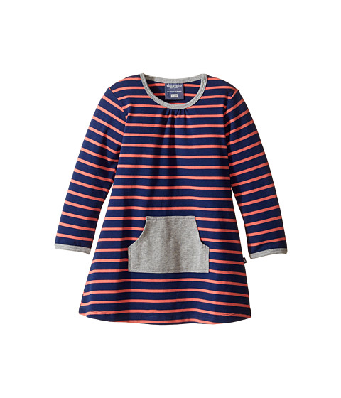 Toobydoo Orange Stripe Pocket Dress (Infant/Toddler) 