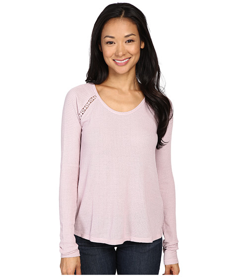 Lucky Brand Lace Mixed Thermal Top 