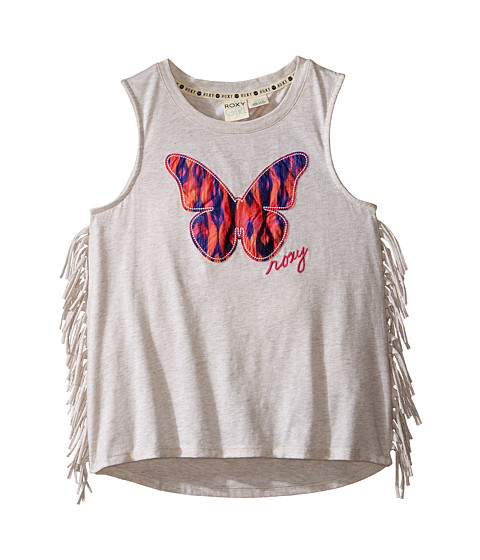 Roxy Kids Tank Top with Fringes and Butterly Applique (Little Kids/Big Kids) 
