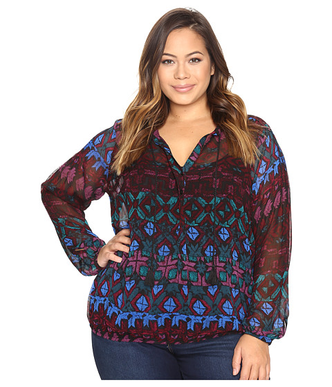 Lucky Brand Plus Size Vibrant Button Down 