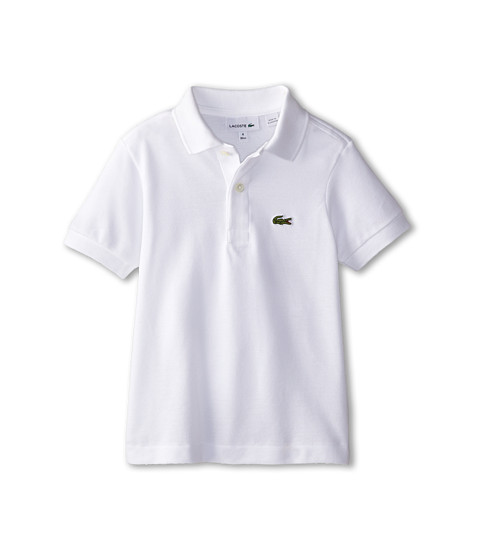 Lacoste Kids Boys Short Sleeve Classic Pique Polo Shirt Toddler Little ...