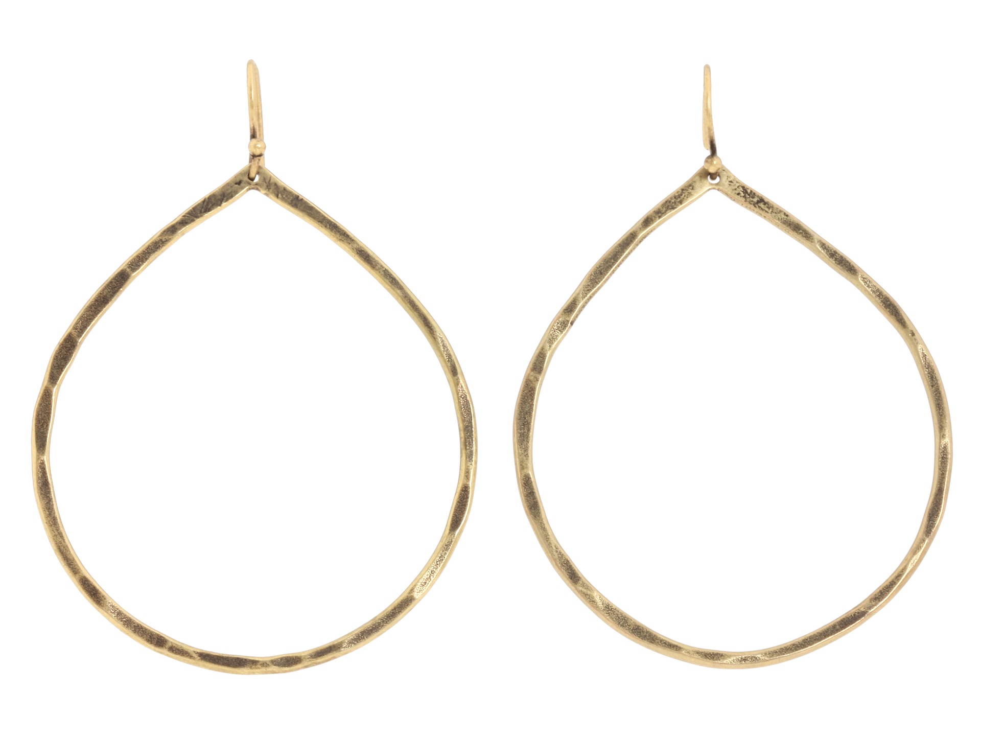 Lucky Brand   Jane B Hammered Teardrop Earrings