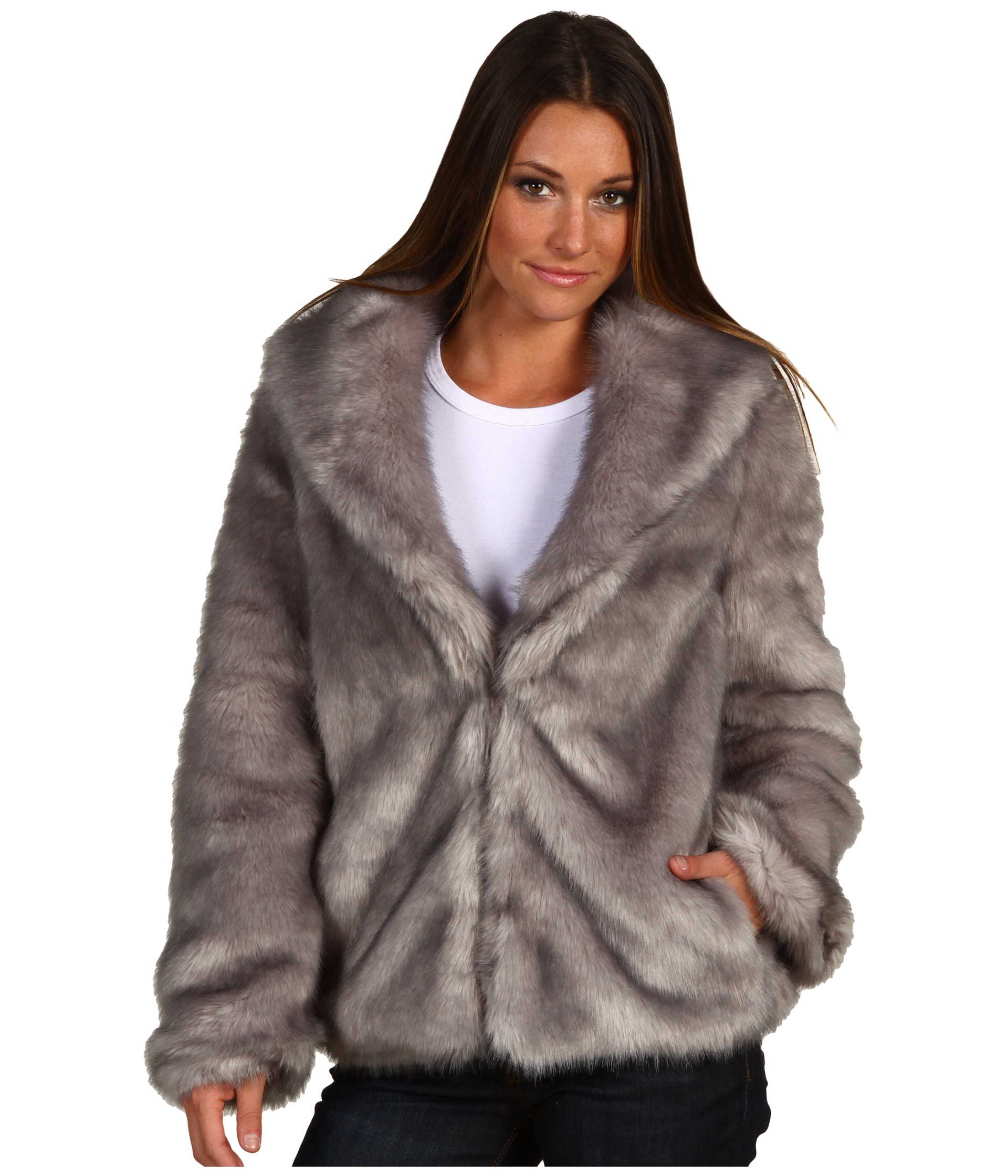 Halston Heritage Faux Fur Coat $284.99 (  MSRP $625.00)