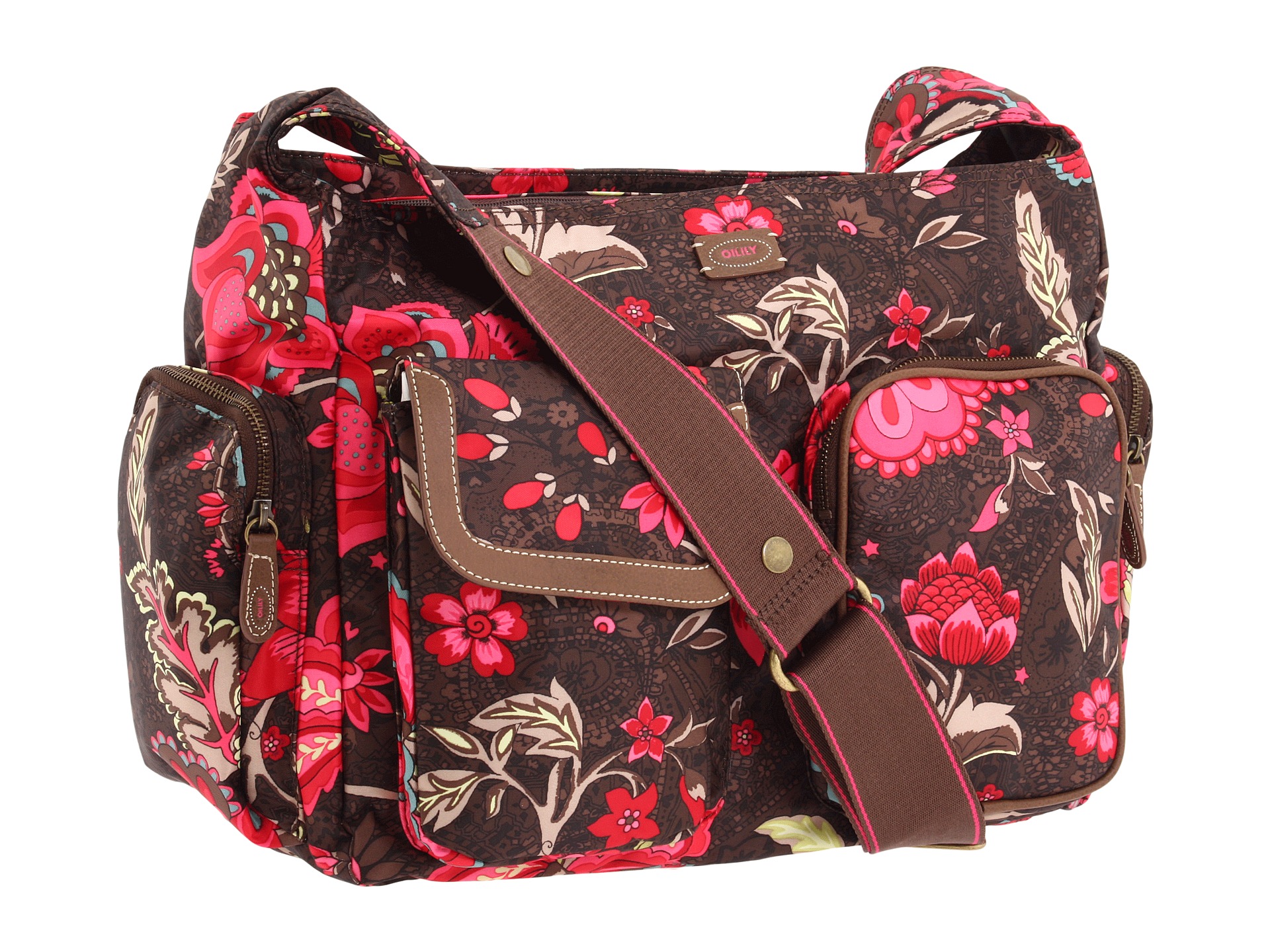 Oilily   Paisley Flower Diaper Bag