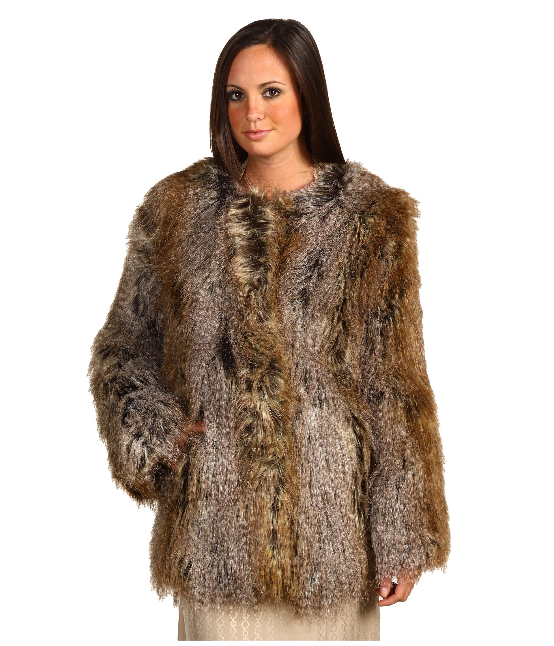 Trina Turk   Faux Fur L/S Coat