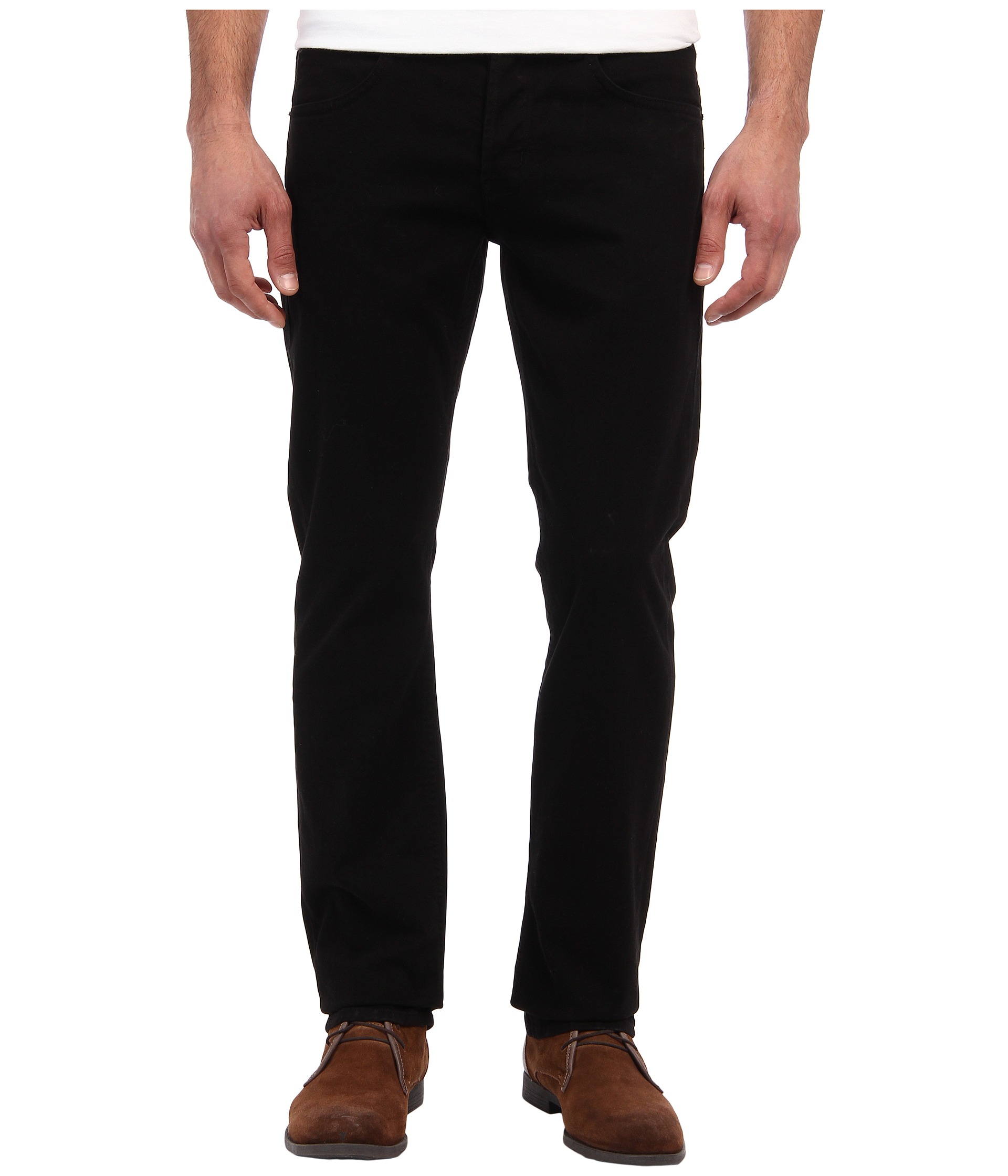 Hudson Byron Five Pocket Straight in Jet Black $165.00 NEW AG Adriano 