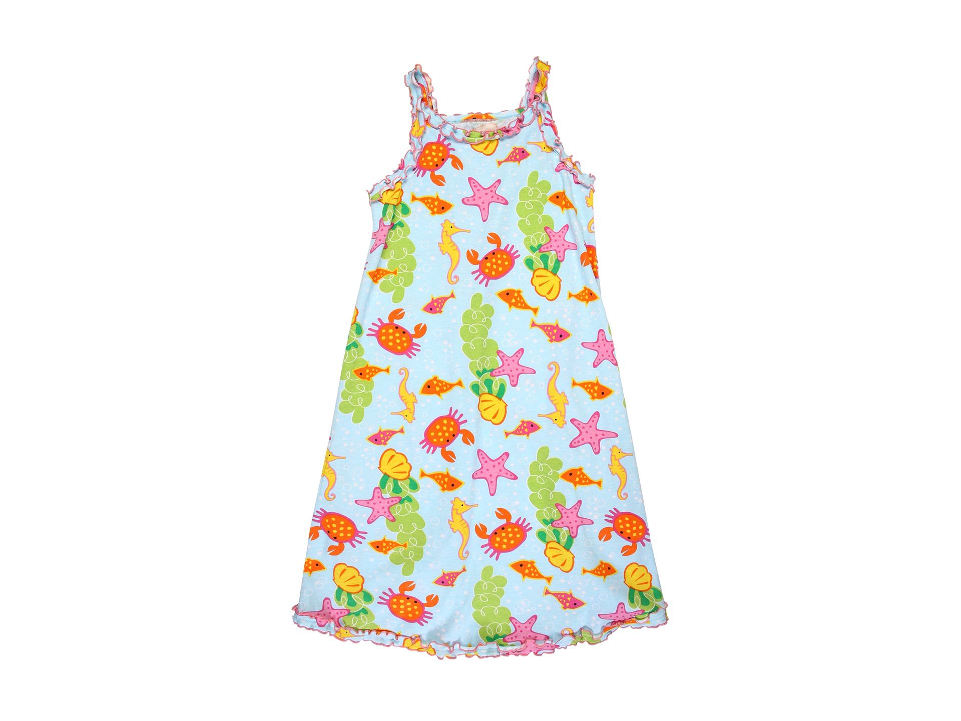 Saras Prints Kids   Ruffle Tank Nightgown (Big Kids)