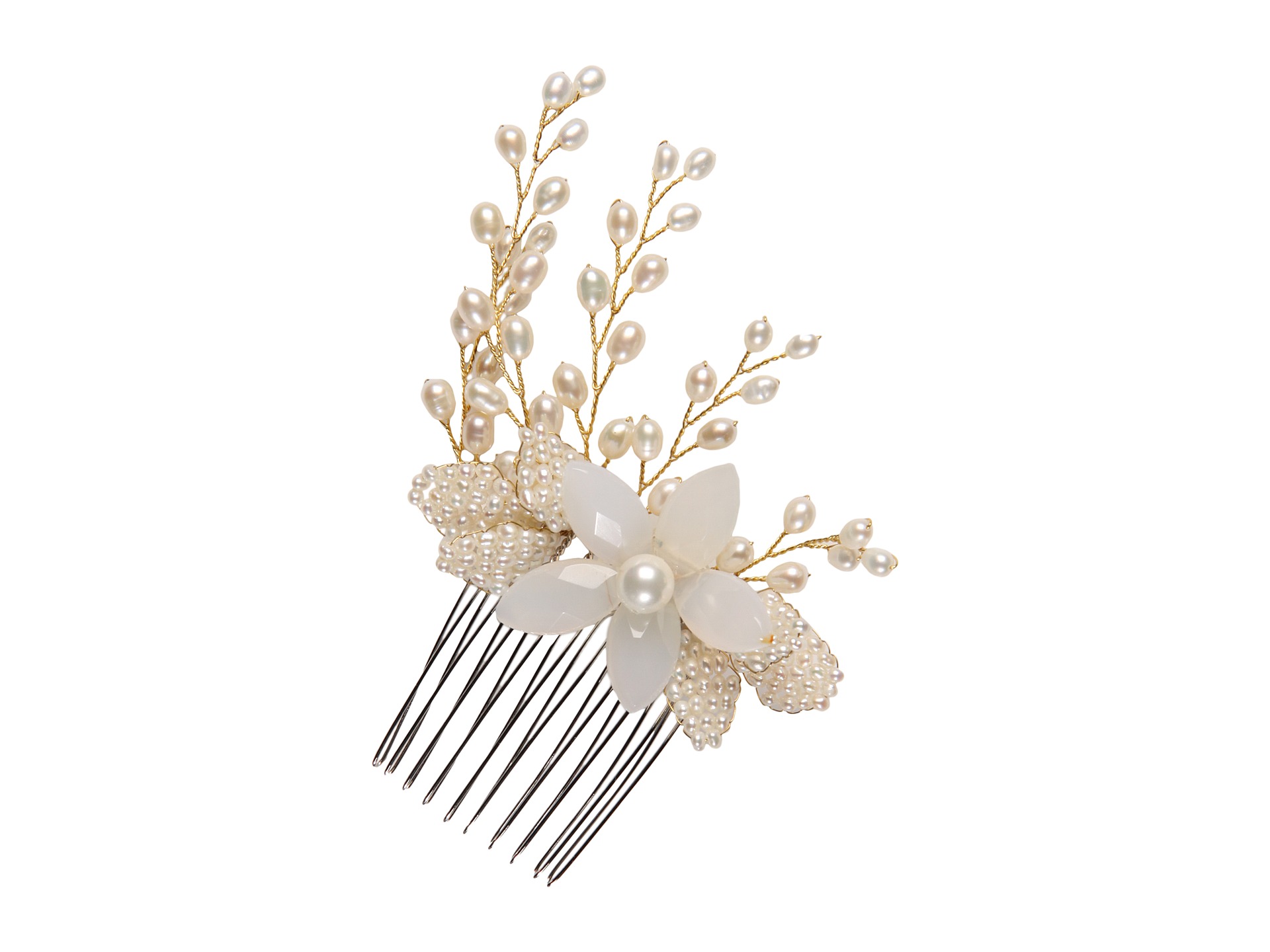 Jane Tran   Branch White Pearls on Comb