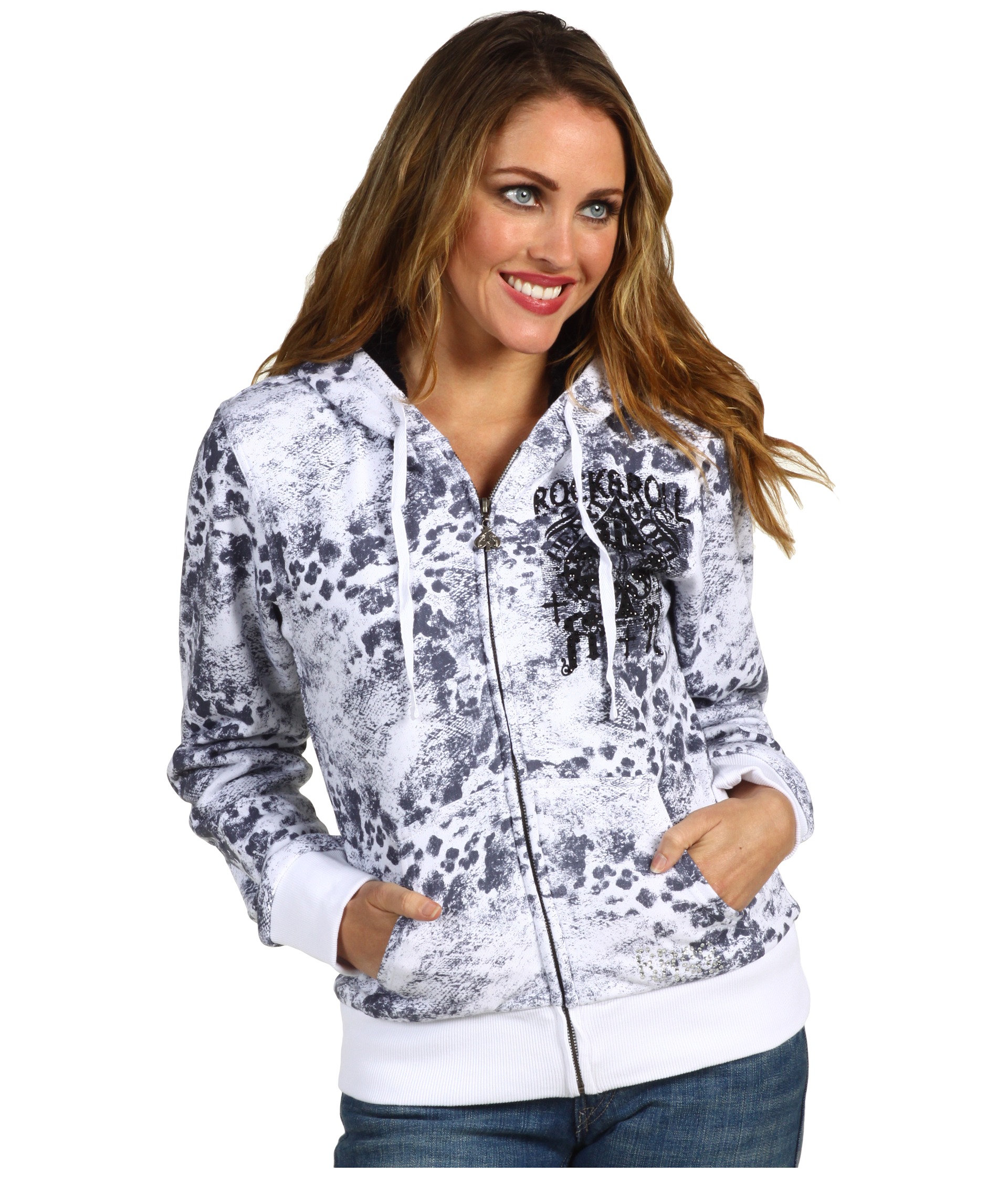 Rock and Roll Cowgirl L/S Zip Front Hoodie $69.99 $92.00 SALE