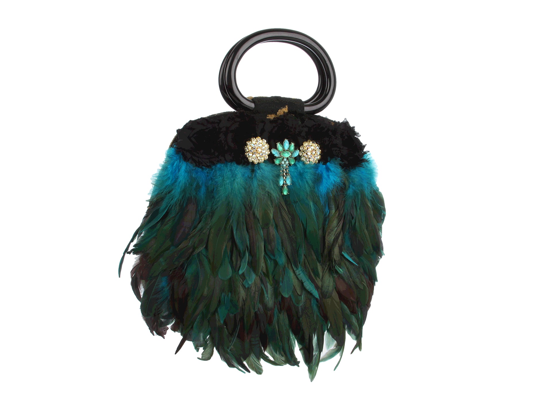 Inspired by Claire Jane   Peacock Feather Purse