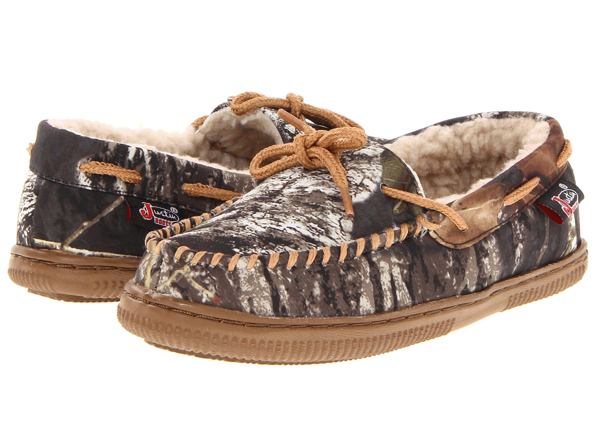 Justin Mossy Oak Moccasin Slippers (Youth)    