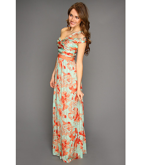 BCBG Maxazria Inga One Shoulder Floral Maxi Dress Size 8 NWT $450 | eBay