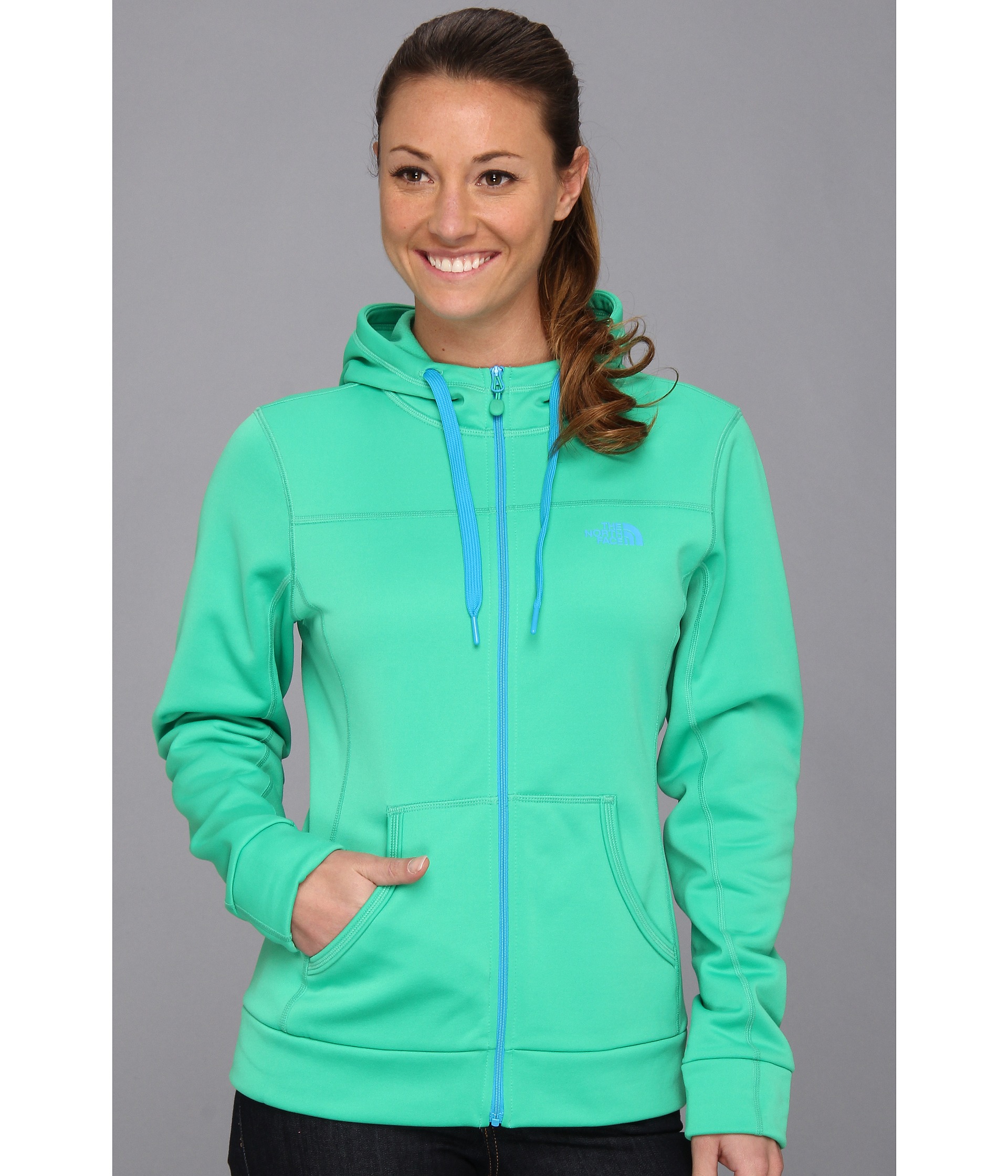 The North Face Fave Our Ite Full Zip Hoodie Blarney Green