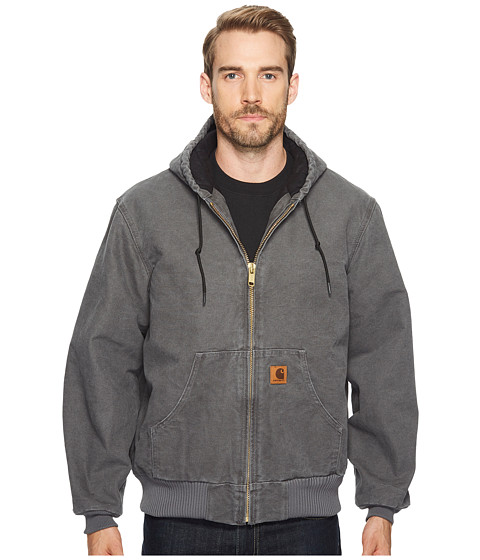 Check Out Carhartt QFL Sandstone Active Jacket Gravel - Men's Hooded ...