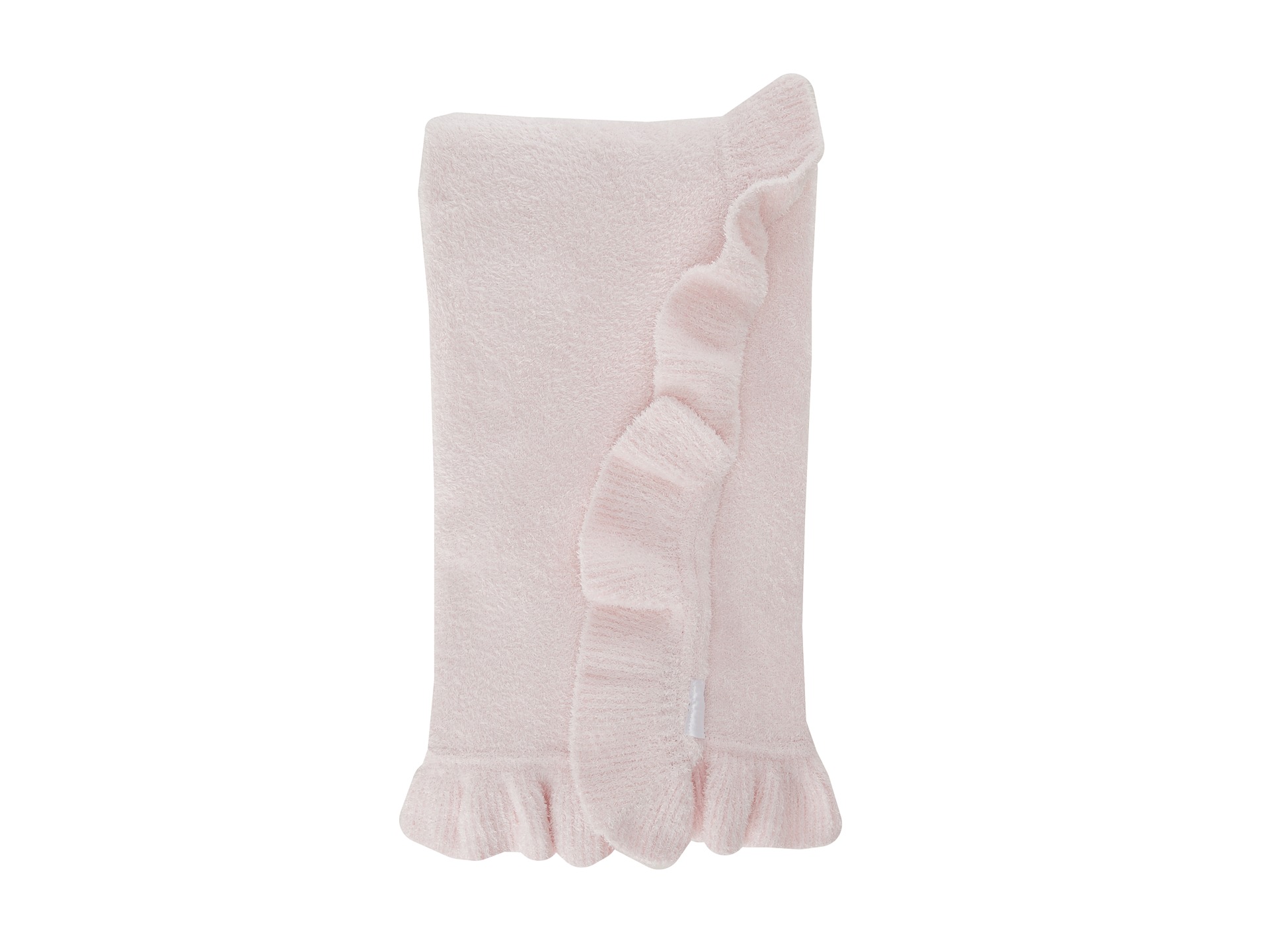 Little Giraffe Dolce Ruffle Baby Blanket White